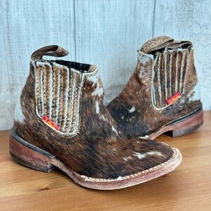 D’MENDEZ Cow Hide Made in Mexico Children’s Western Boots Size MX 17 US 10